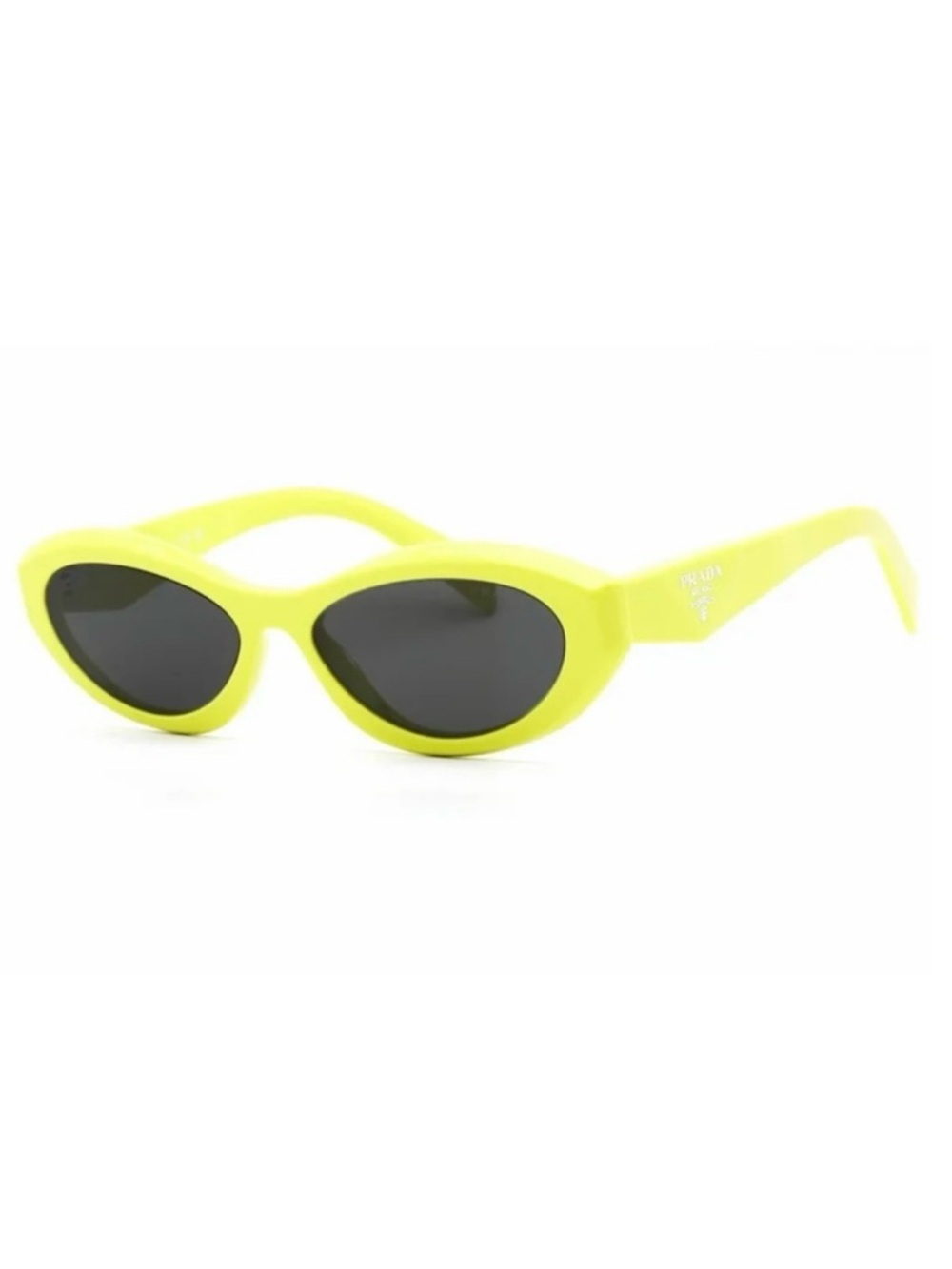 Prada Neon Yellow Oval Sunglasses